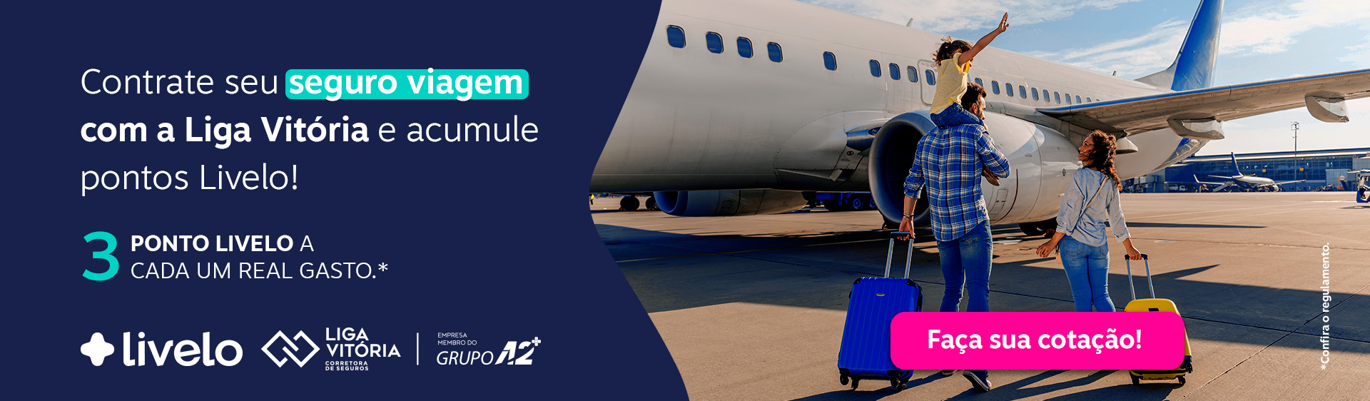Banner Home - Livelo - Seguro Viagem Padrão - Desktop