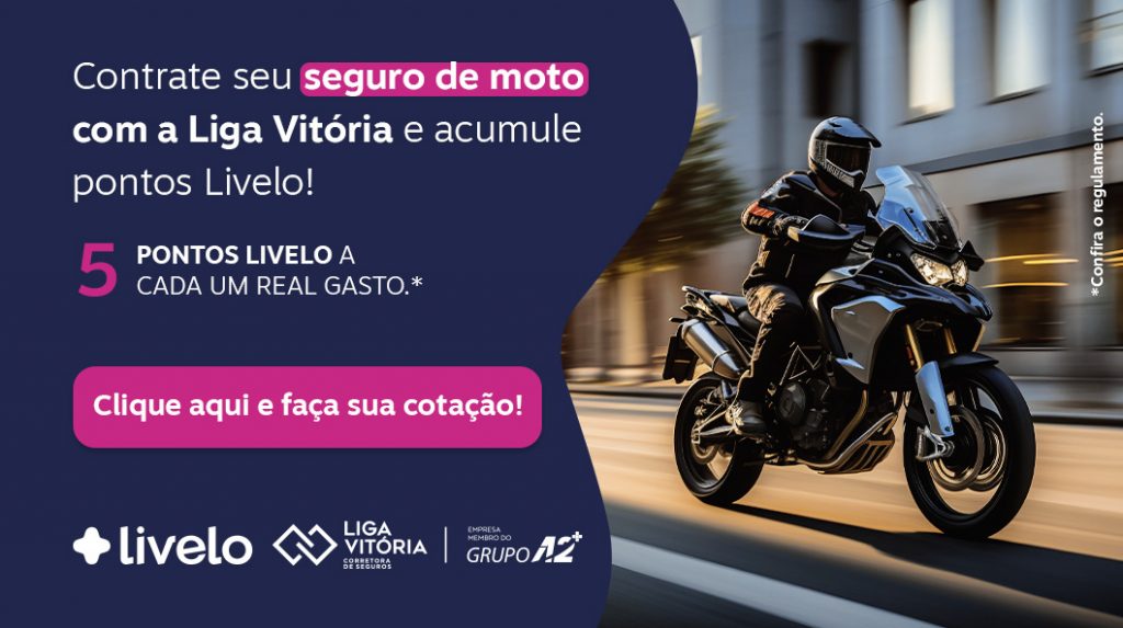 Banner Home - Livelo - Seguro de Moto - Mobile - 5 Pontos - 29 e 30-05