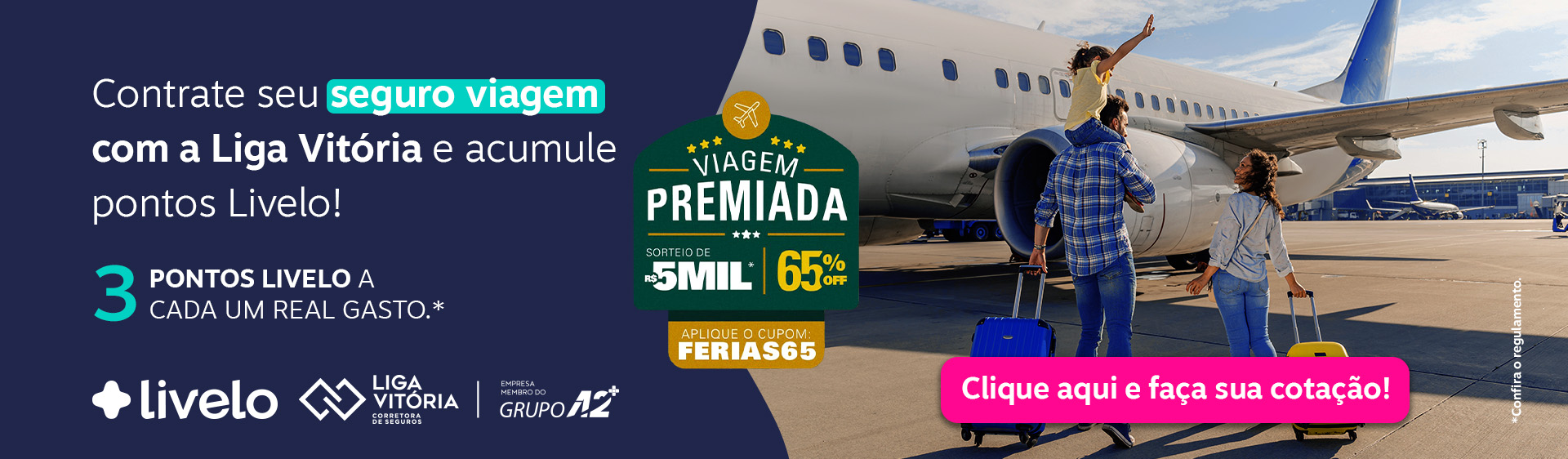 Banner Home - Livelo - Seguro Viagem Padrão - Desktop - Selo