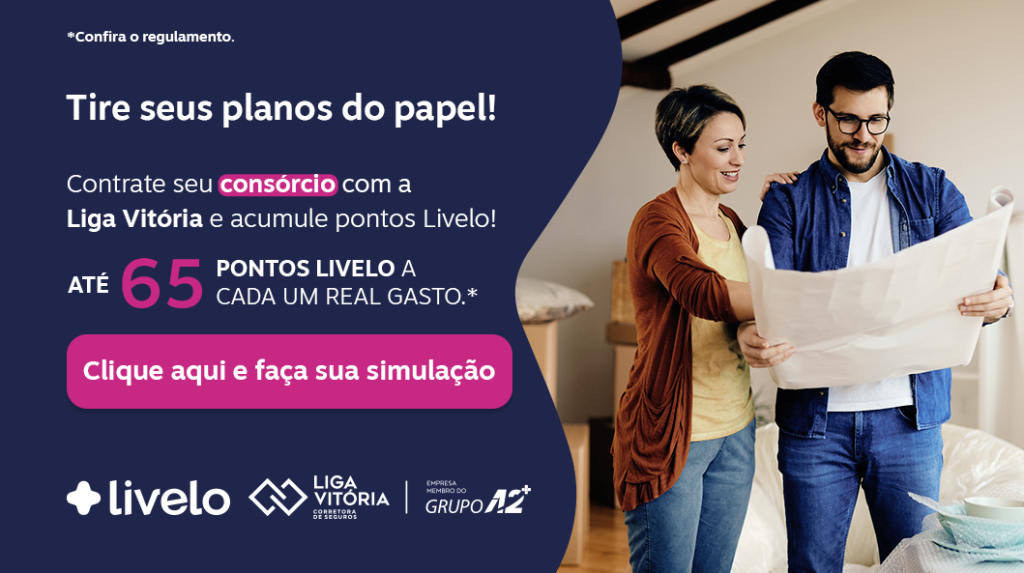 Banner Home - Livelo - Consórcio - 65 Pontos 26-01 - Mobile